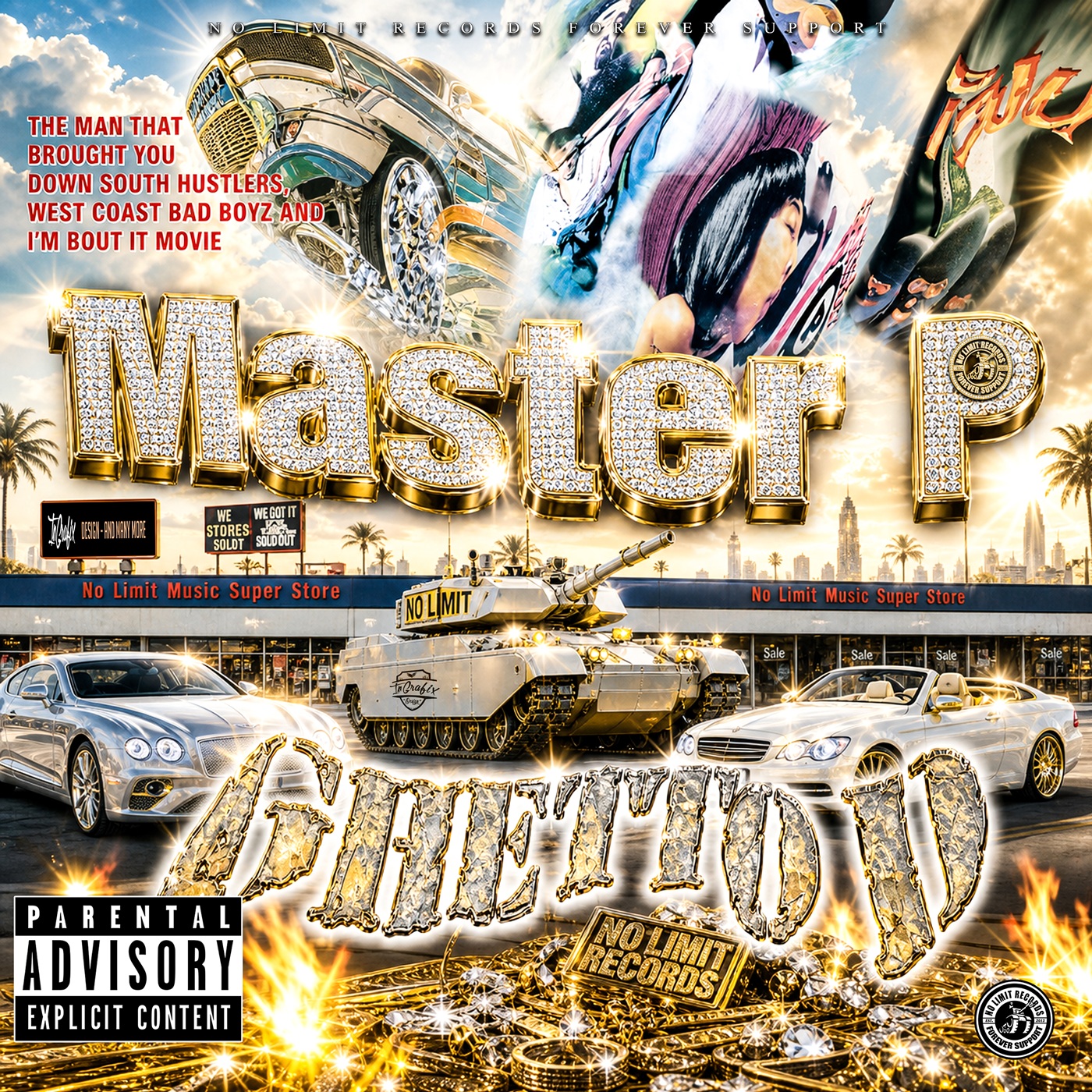 Legendary Hustle hip-hop storytelling artwork by InGrafix Design