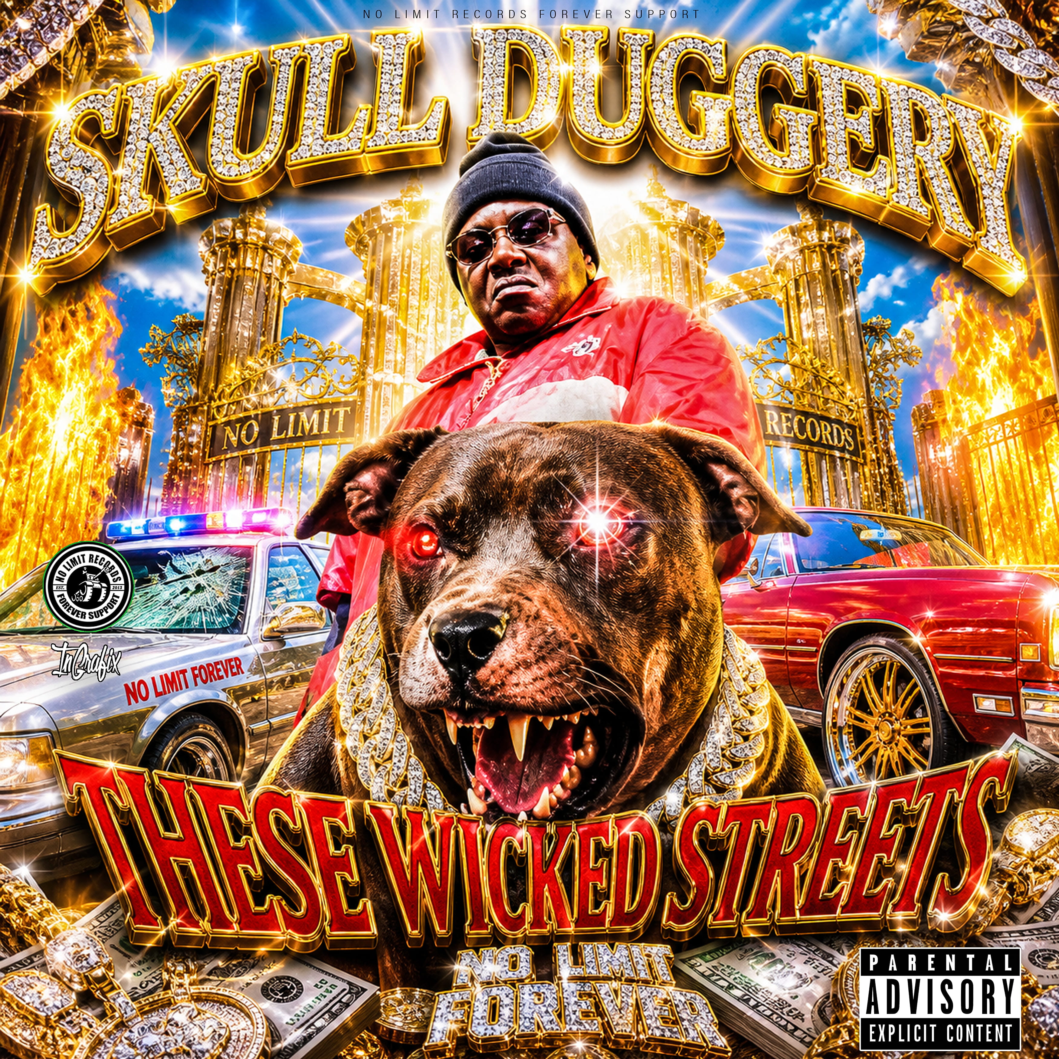 Luxury Hustle hip-hop cover artwork by InGrafix Design