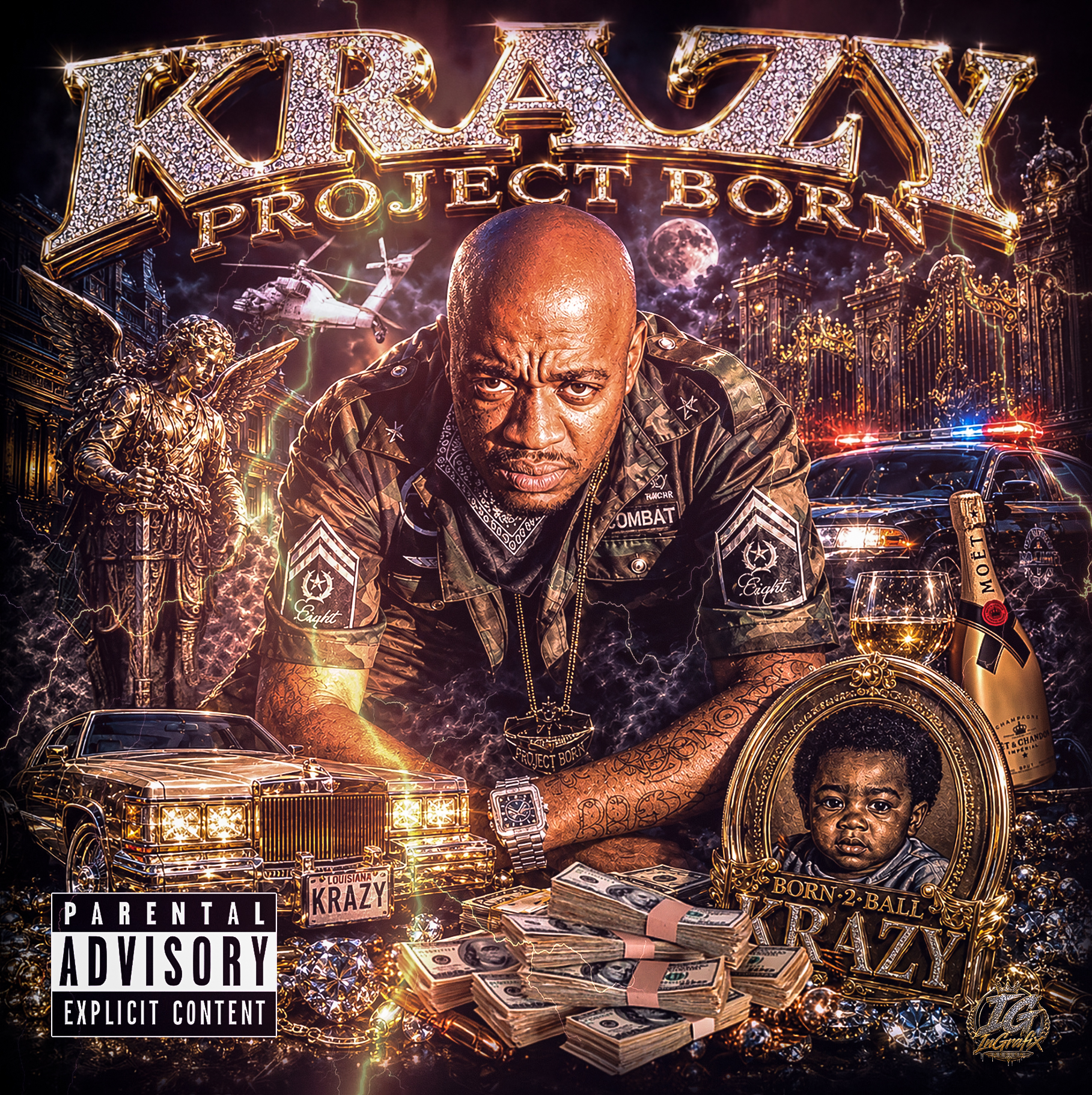 Luxury Vision rap cover artwork by InGrafix Design