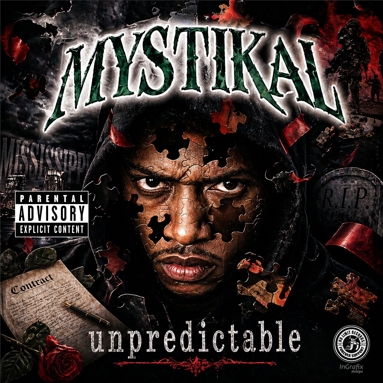 Luxury Hustle hip-hop cover artwork by InGrafix Design