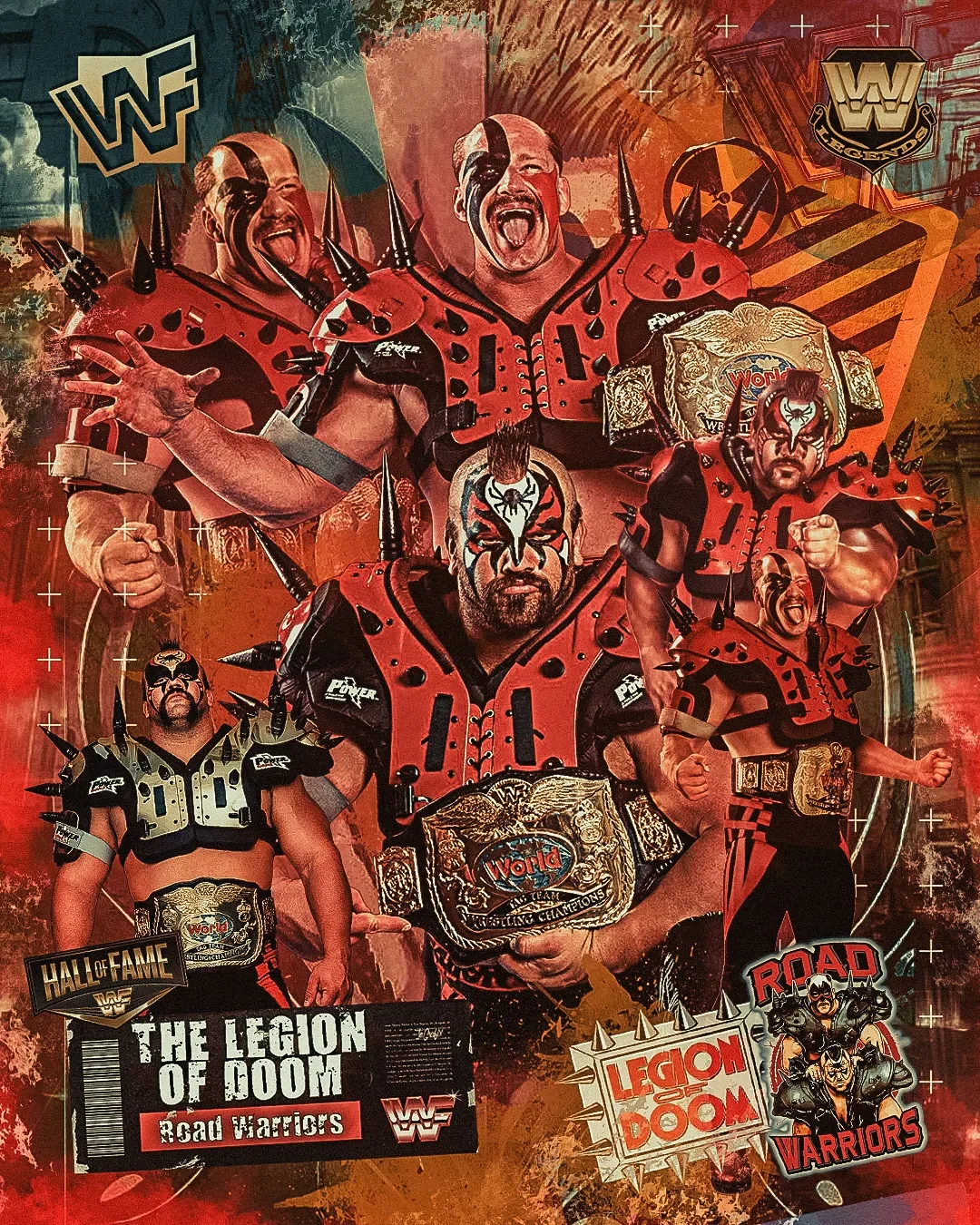 Retro Wrestling Visuals poster artwork by InGrafix Design