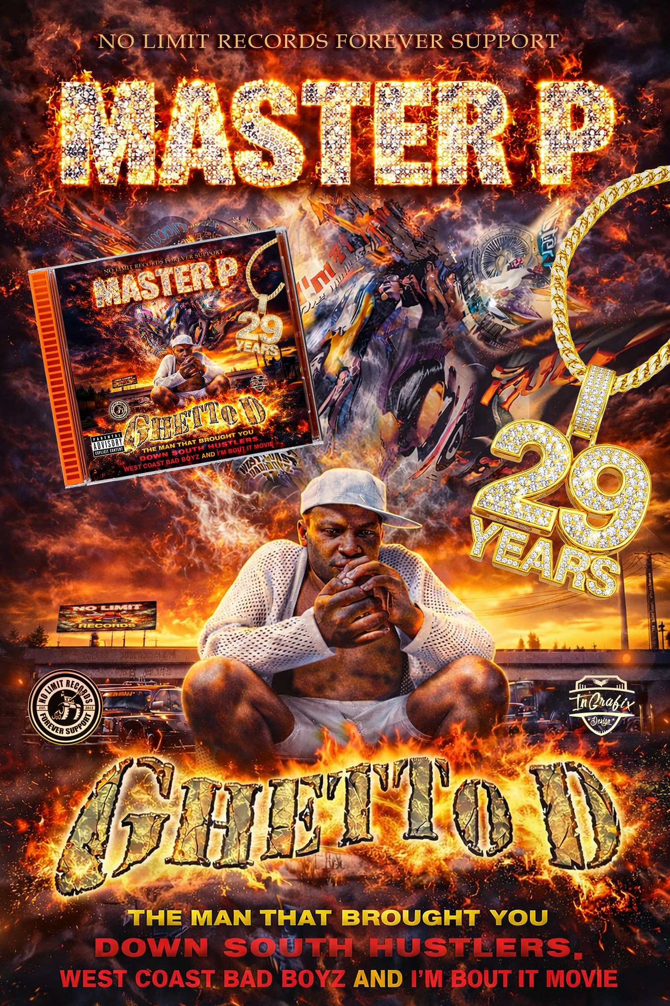 Diamond Culture hip-hop poster artwork by InGrafix Design