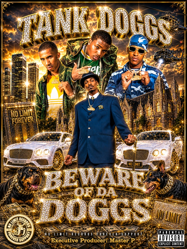 Cash Money era inspired promotional flyer artwork by InGrafix Design