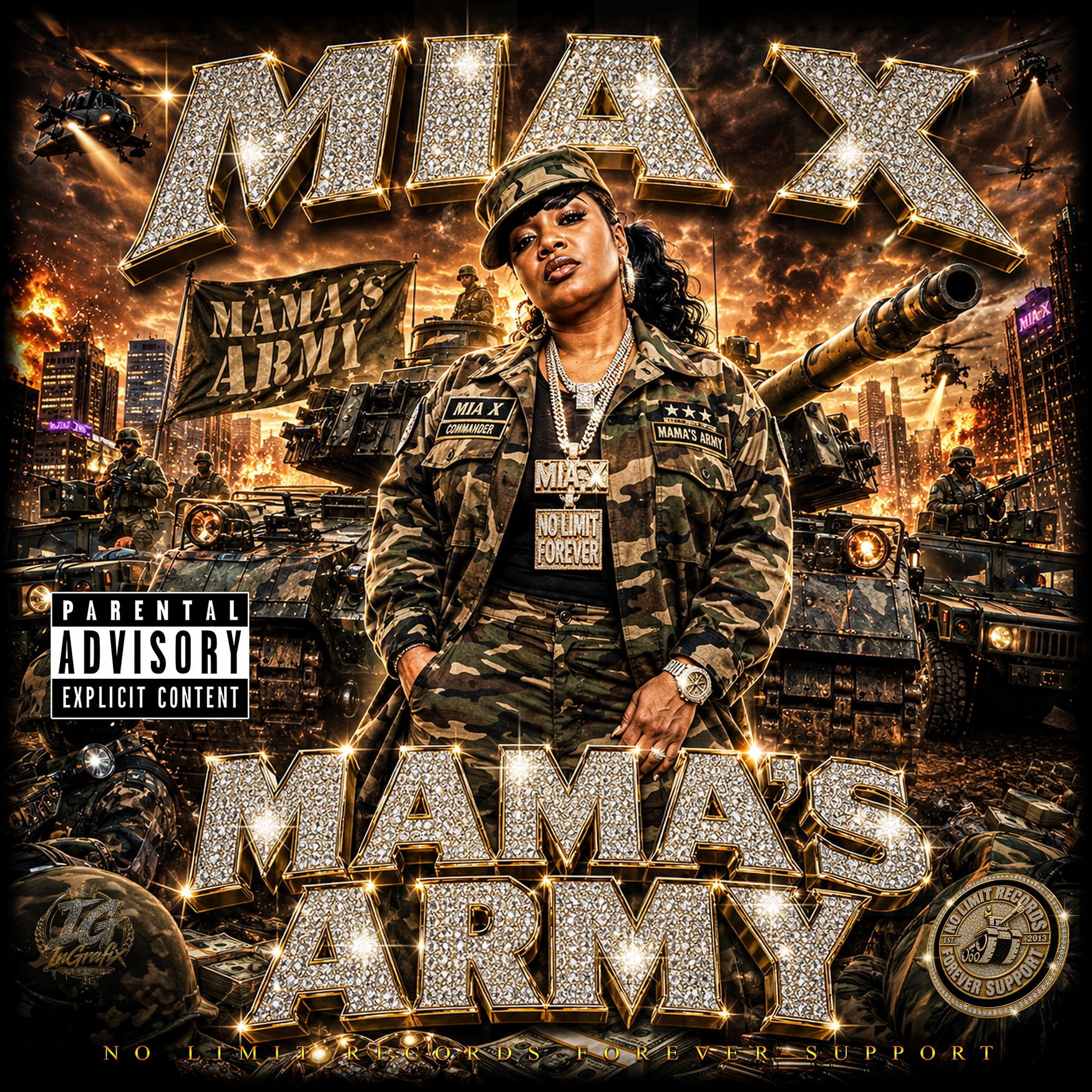 Luxury Dreams No Limit inspired hip-hop artwork by InGrafix Design