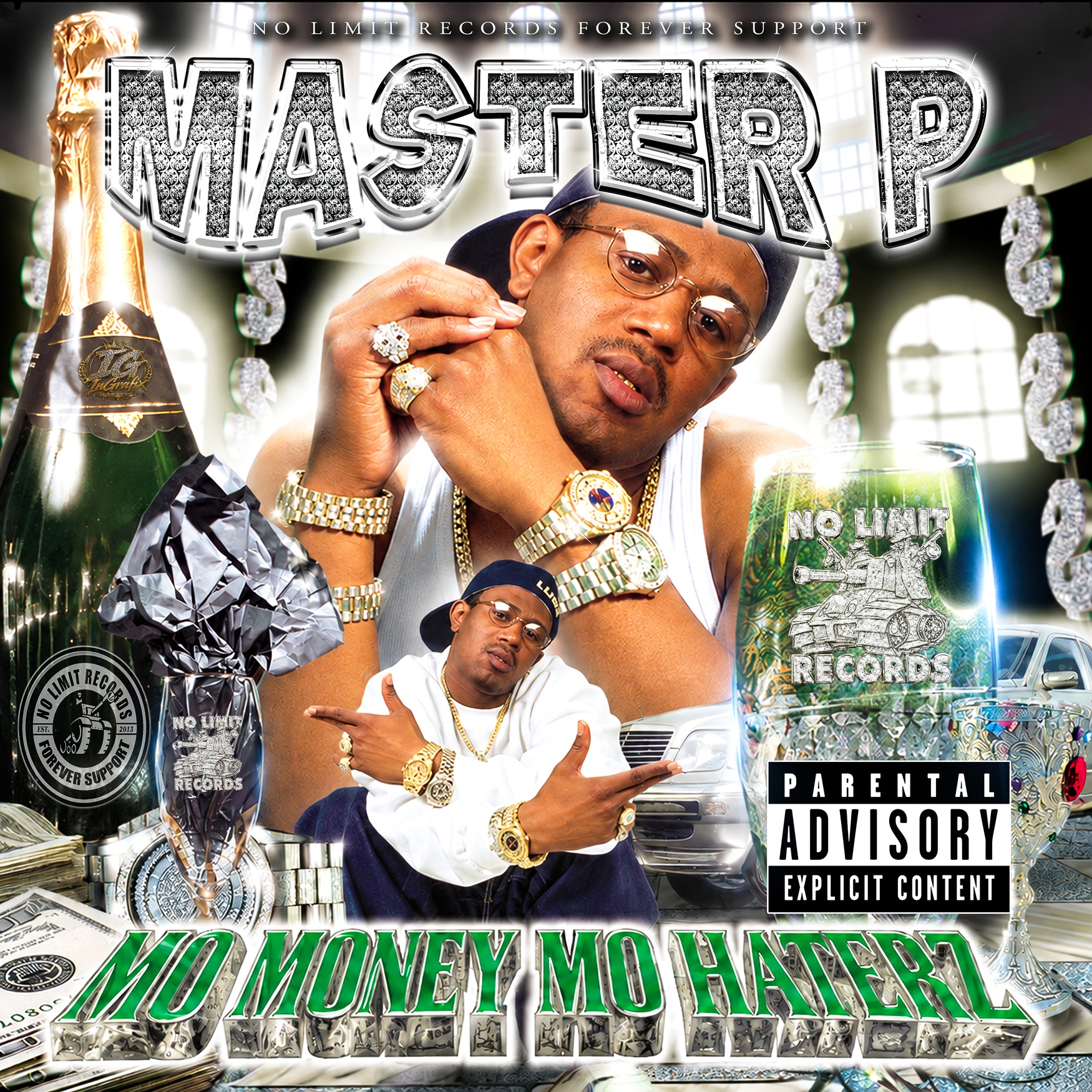 No Limit and Cash Money inspired bling cover artwork by InGrafix Design