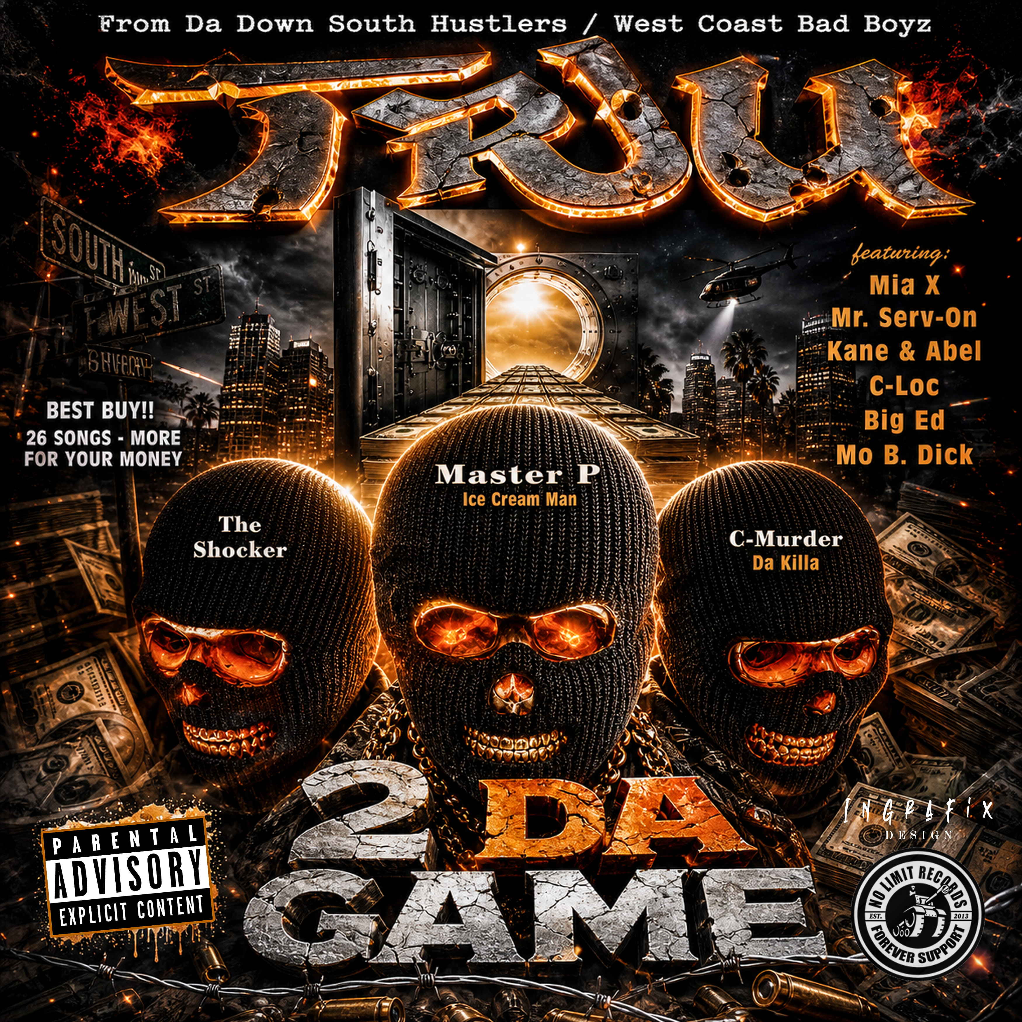 Deep rap and street inspired cover artwork by InGrafix Design